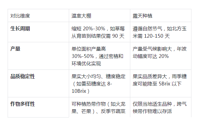 建设温室大棚的重要性
